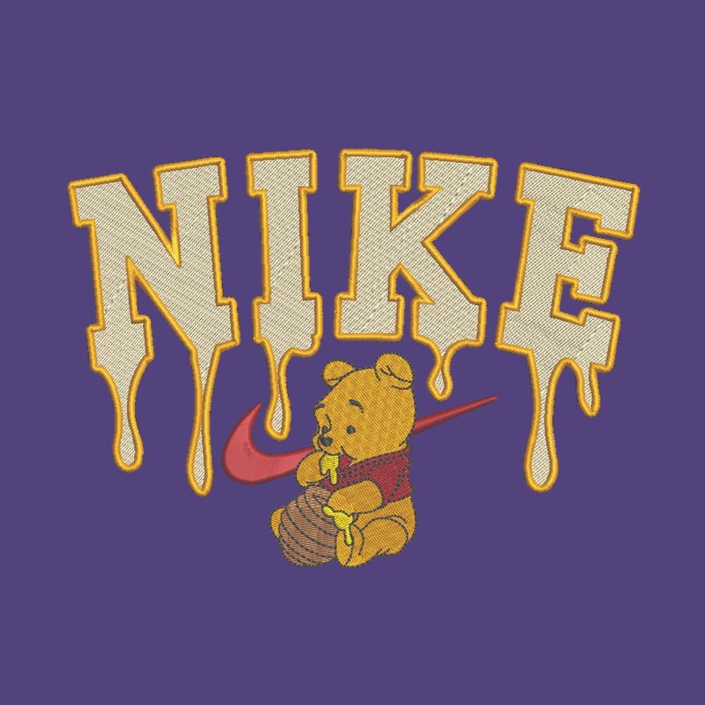 Nike Winnie The Pooh Embroidered Adult Unisex Crewneck Sweatshirt Honey Drip - Picture 8 of 12